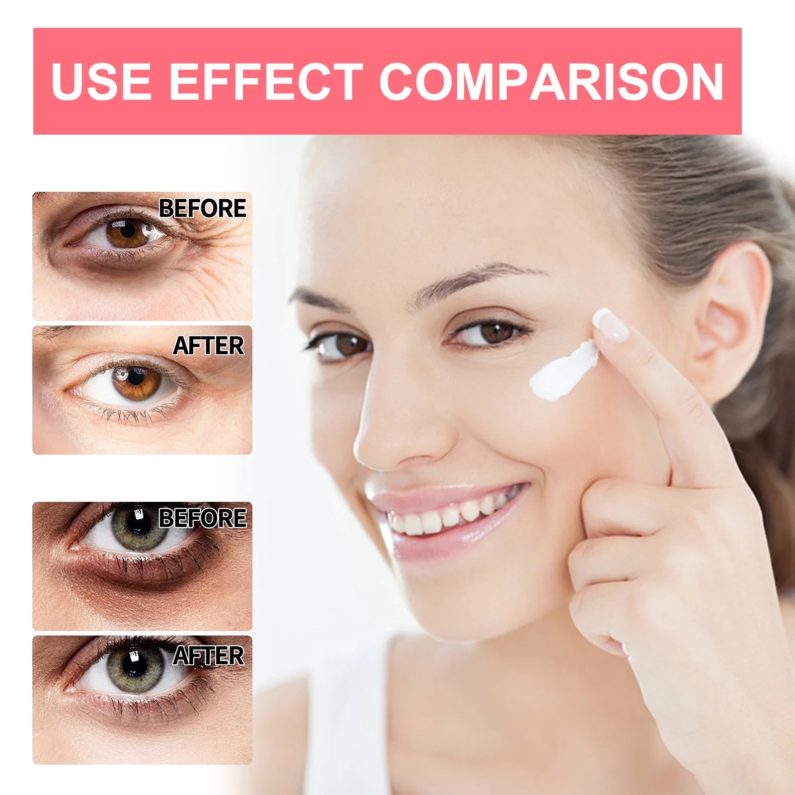 Crema antiarrugas de Retinol, elimina las bolsas de los ojos, las ojeras.